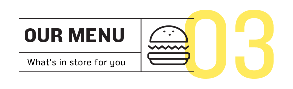 our menu